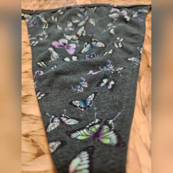 Victoria's Secret Blue Butterfly Print Panties - Picture 3 of 6